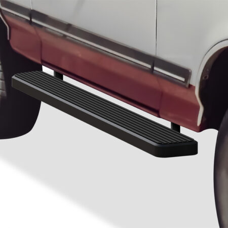 APS IB06FBA0B – 6-Inch Door-to-Door Black iStep Side Steps – Pair