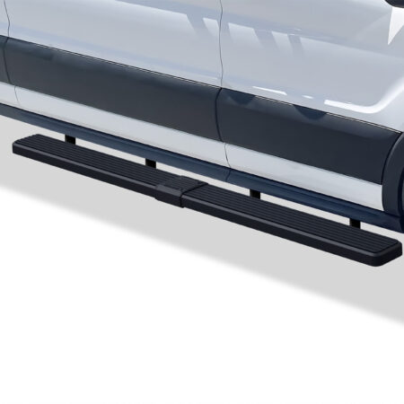 APS IB06FDJ5H – 6-Inch Door-to-Door Black iStep Side Steps – Pair