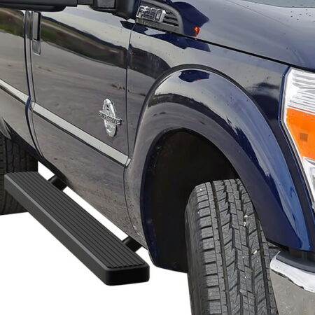 APS IB06FJA0B – 6-Inch Door-to-Door Black iStep Side Steps – Pair