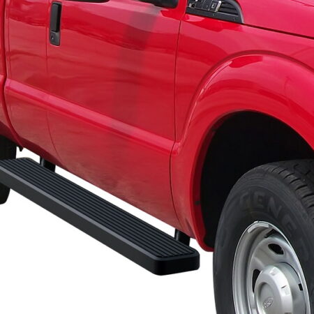 APS IB06FJJ3B – 6-Inch Door-to-Door Black iStep Side Steps – Pair