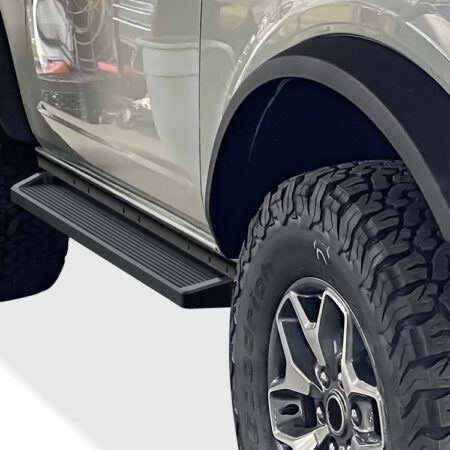 APS IB06RCA2B – 6-Inch Door-to-Door Black Running Boards – Pair