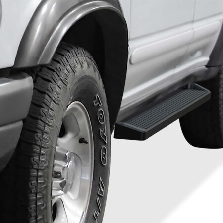 APS IB06RIB1B – 6-Inch Door-to-Door Black Running Boards – Pair