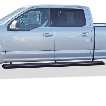 APS IB06SAG5LB – 6-Inch Wheel-to-Wheel Black iStep Side Steps – Pair