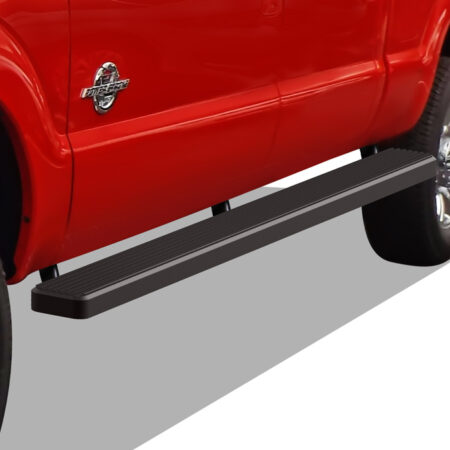 APS IB06WJA1SB – 5-Inch Wheel-to-Wheel Black iStep Side Steps – Pair