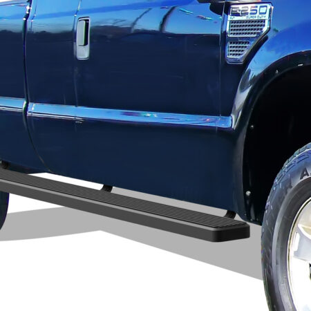 APS IB06WJJ3SB – 5-Inch Wheel-to-Wheel Black iStep Side Steps – Pair