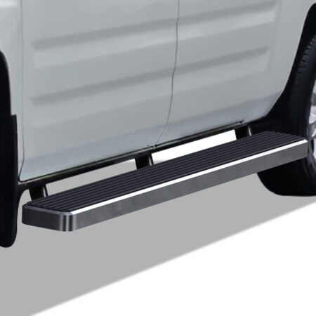 APS IB08FAB4A – 6-Inch Door-to-Door Hairline iStep Side Steps – Pair
