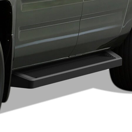 APS IB08RAB4B – 6-Inch Door-to-Door Black Running Boards – Pair