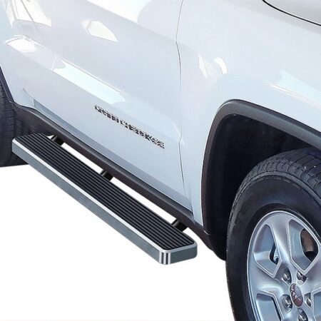 APS IB10EBG7A – 5-Inch Door-to-Door Hairline iStep Side Steps – Pair