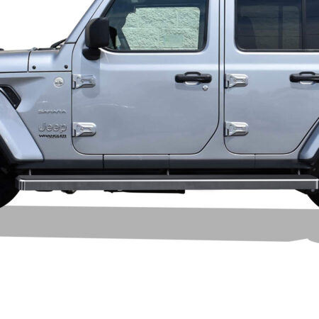 APS IB10FAA1A – 6-Inch Door-to-Door Hairline iStep Side Steps – Pair