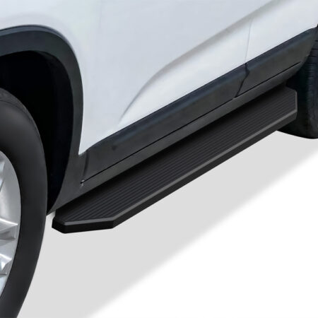 APS IB11RCC7H – H-Style Door-to-Door Black Running Boards – Pair