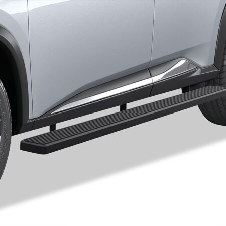 APS IB14ECF9B – 5-Inch Door-to-Door Black iStep Side Steps – Pair