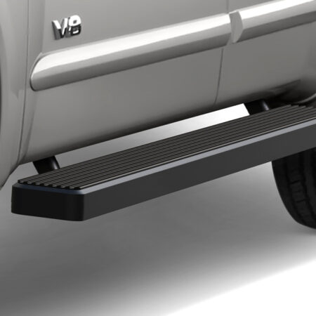 APS IB14EJI6B – 5-Inch Door-to-Door Black iStep Side Steps – Pair