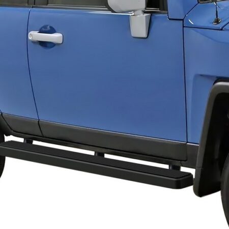 APS IB20EAJ1B – 5-Inch Door-to-Door Black iStep Side Steps – Pair