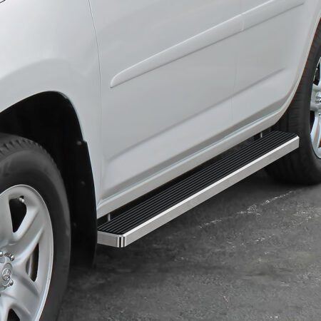 APS IB20EAJ3C – 5-Inch Door-to-Door Hairline iStep Side Steps – Pair