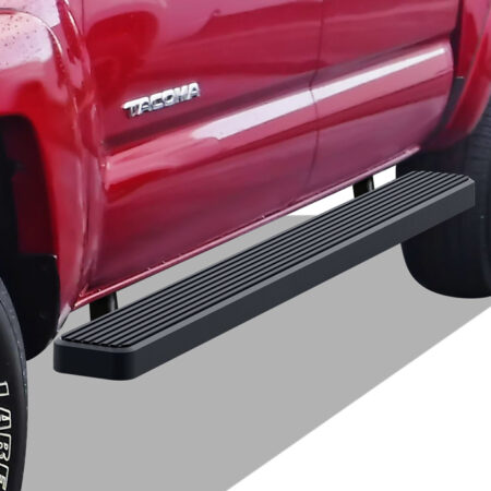 APS IB20EJA2B – 5-Inch Door-to-Door Black iStep Side Steps – Pair