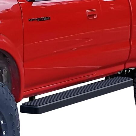 APS IB20EJE4B – 5-Inch Door-to-Door Black iStep Side Steps – Pair