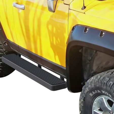 APS IB20FAJ1B – 6-Inch Door-to-Door Black iStep Side Steps – Pair