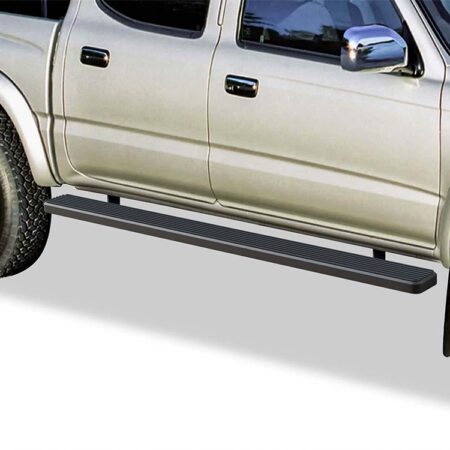 APS IB20FJE7B – 6-Inch Door-to-Door Black iStep Side Steps – Pair