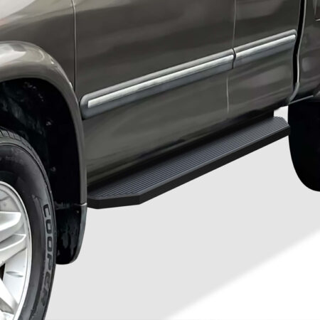 APS IB20RJF0H – H-Style Door-to-Door Black Running Boards – Pair