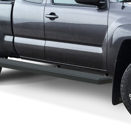 APS IB20SJE6LB – 6-Inch Wheel-to-Wheel Black iStep Side Steps – Pair