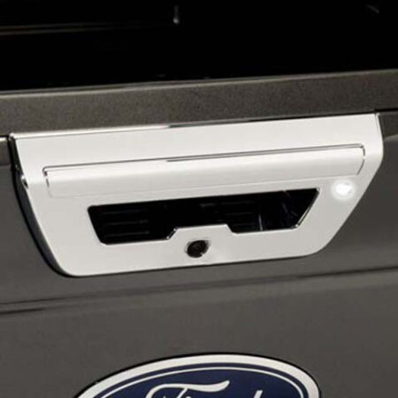 QAA DH58312 – Chrome ABS Tailgate Handle Cover 2-Piece – Fits 2018-2019 Ford F-150