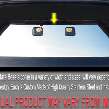 QAA LP27010 – Stainless License Plate Bezel 1-Piece – Fits 2007-09 Mitsubishi Outlander