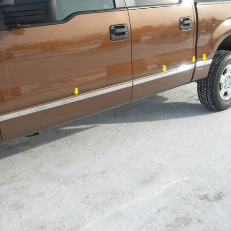 QAA MI44305 – Stainless Steel Molding Insert 12-Piece – Fits 2004-2008 Ford F-150