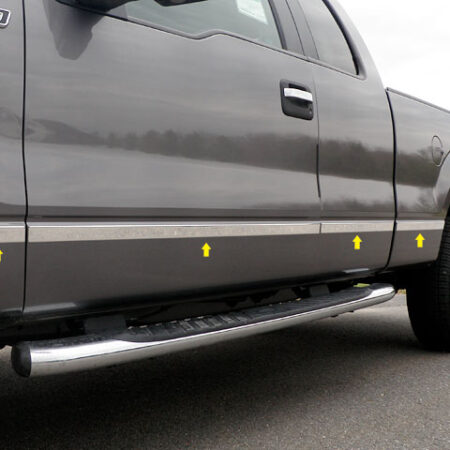 QAA MI44313 – Stainless Steel Molding Insert 10-Piece – Fits 2004-2008 Ford F-150