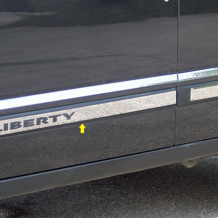 QAA MI48070 – Stainless Steel Molding Insert 4-Piece – Fits 2008-2012 Jeep Liberty