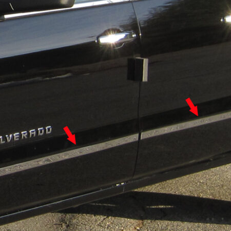 QAA MI54184 – Stainless Steel Molding Insert 4-Piece – Fits 2014-2018 Chevy Silverado