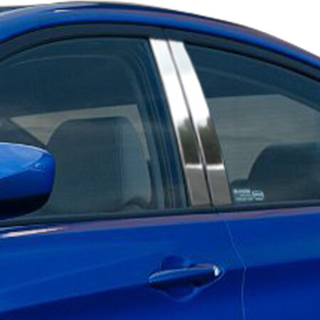 QAA PP12365 – Stainless Steel Pillar Trim 4-Piece – Fits 2012-2017 Hyundai Accent