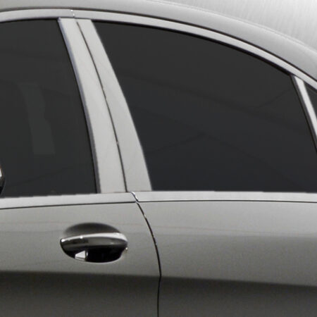 QAA PP14086 – Stainless Steel Pillar Trim 6-Piece – Fits 2014-2020 Mercedes S Class