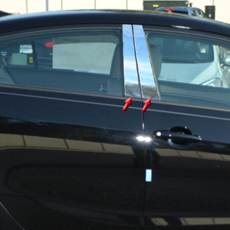 QAA PP14811 – Stainless Steel Pillar Trim 6-Piece – Fits 2014-2018 Kia Forte