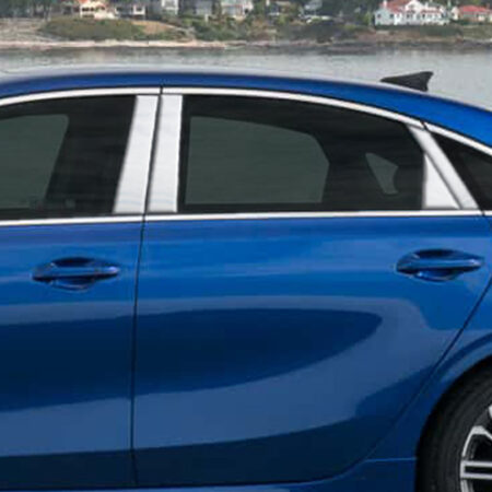 QAA PP19812 – Stainless Steel Pillar Trim 8-Piece – Fits 2019-2023 Kia Forte