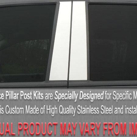 QAA PP24001 – Stainless Steel Pillar Trim 4-Piece – Fits 2004-2008 Mitsubishi Galant