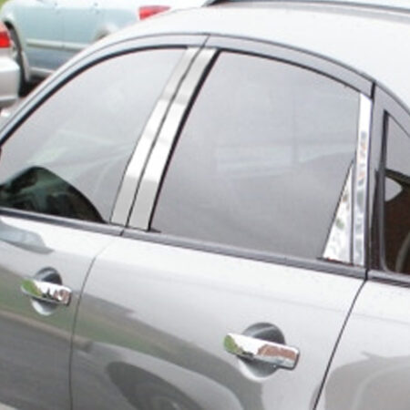 QAA PP24047 – Stainless Steel Pillar Trim 8-Piece – Fits 2004-2008 Infiniti FX35