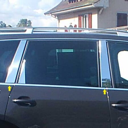 QAA PP24640 – Stainless Steel Pillar Trim 4-Piece – Fits 2004-2010 Volkswagen Touareg