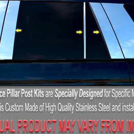 QAA PP25909 – Stainless Steel Pillar Trim 10-Piece – Fits 2002-2005 BMW 3 Series