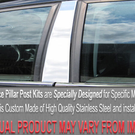QAA PP28251 – Stainless Steel Pillar Trim 2-Piece – Fits 2008-2010 Honda Accord