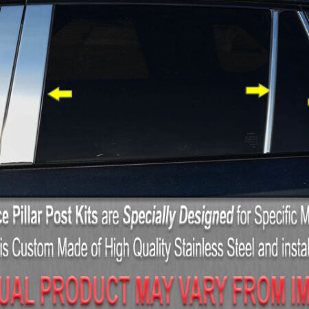 QAA PP28452 – Stainless Steel Pillar Trim 8-Piece – Fits 2008-2014 Subaru Tribeca