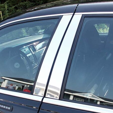 QAA PP38680 – Stainless Steel Pillar Trim 4-Piece – Fits 1998-2011 Lincoln Town Car