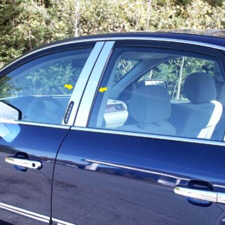 QAA PP45491 – Stainless Steel Pillar Trim 6-Piece – Fits 2005-2007 Ford Five Hundred