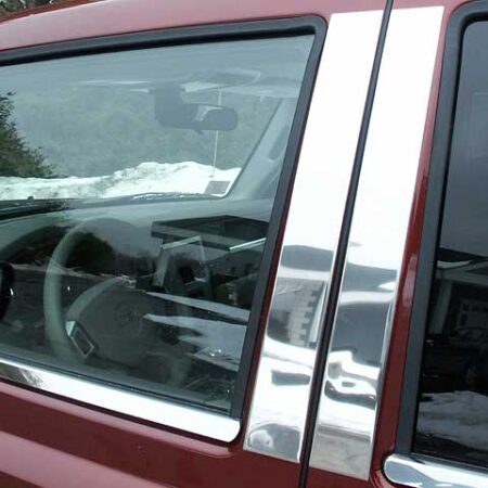 QAA PP46095 – Stainless Steel Pillar Trim 4-Piece – Fits 2006-2010 Jeep Commander