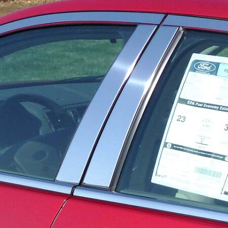 QAA PP46630 – Stainless Steel Pillar Trim 4-Piece – Fits 2006-2012 Ford Fusion