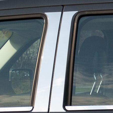 QAA PP48070 – Stainless Steel Pillar Trim 4-Piece – Fits 2008-2012 Jeep Liberty