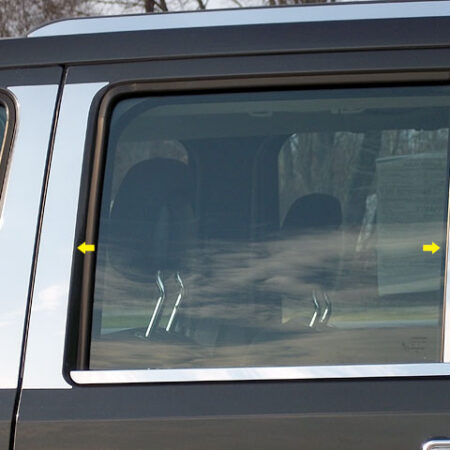 QAA PP48071 – Stainless Steel Pillar Trim 6-Piece – Fits 2008-2012 Jeep Liberty