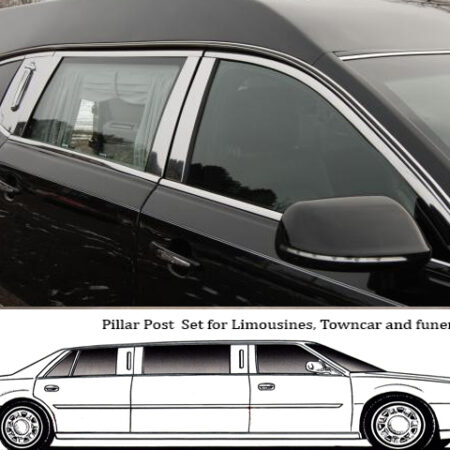 QAA PP50674 – Stainless Steel Pillar Trim 6-Piece – Fits 2010-2020 Lincoln MKT