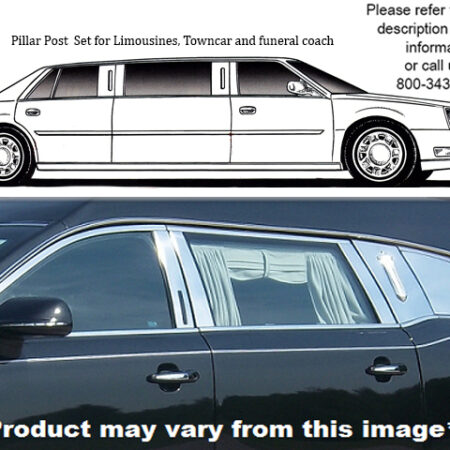 QAA PP50675 – Stainless Steel Pillar Trim 8-Piece – Fits 2010-2020 Lincoln MKT