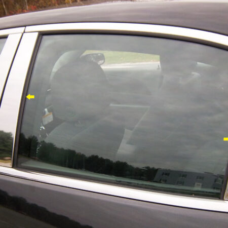 QAA PP53106 – Stainless Steel Pillar Trim 6-Piece – Fits 2016 Chevrolet Malibu Limited