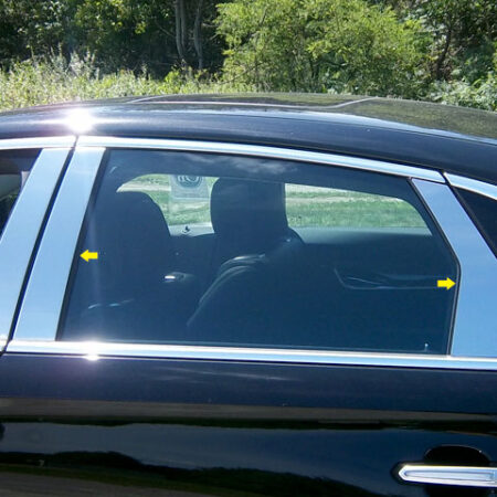 QAA PP53246 – Stainless Steel Pillar Trim 6-Piece – Fits 2013-2019 Cadillac XTS